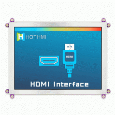 8.0寸TFT HDMI/VGA接口自帶USB接口免驅電容觸摸屏
